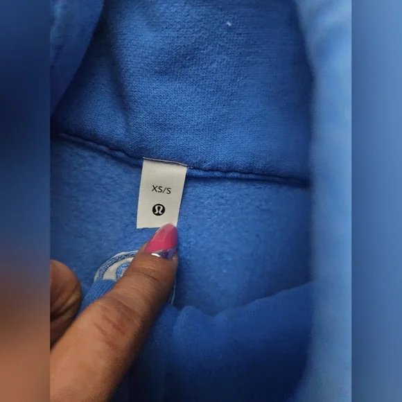 Lululemon Scuba Oversized Funnel Neck Aero Blue Half-Zip Pullover XS